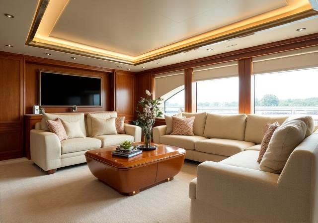 Exklusives Yacht Refitting Interieur